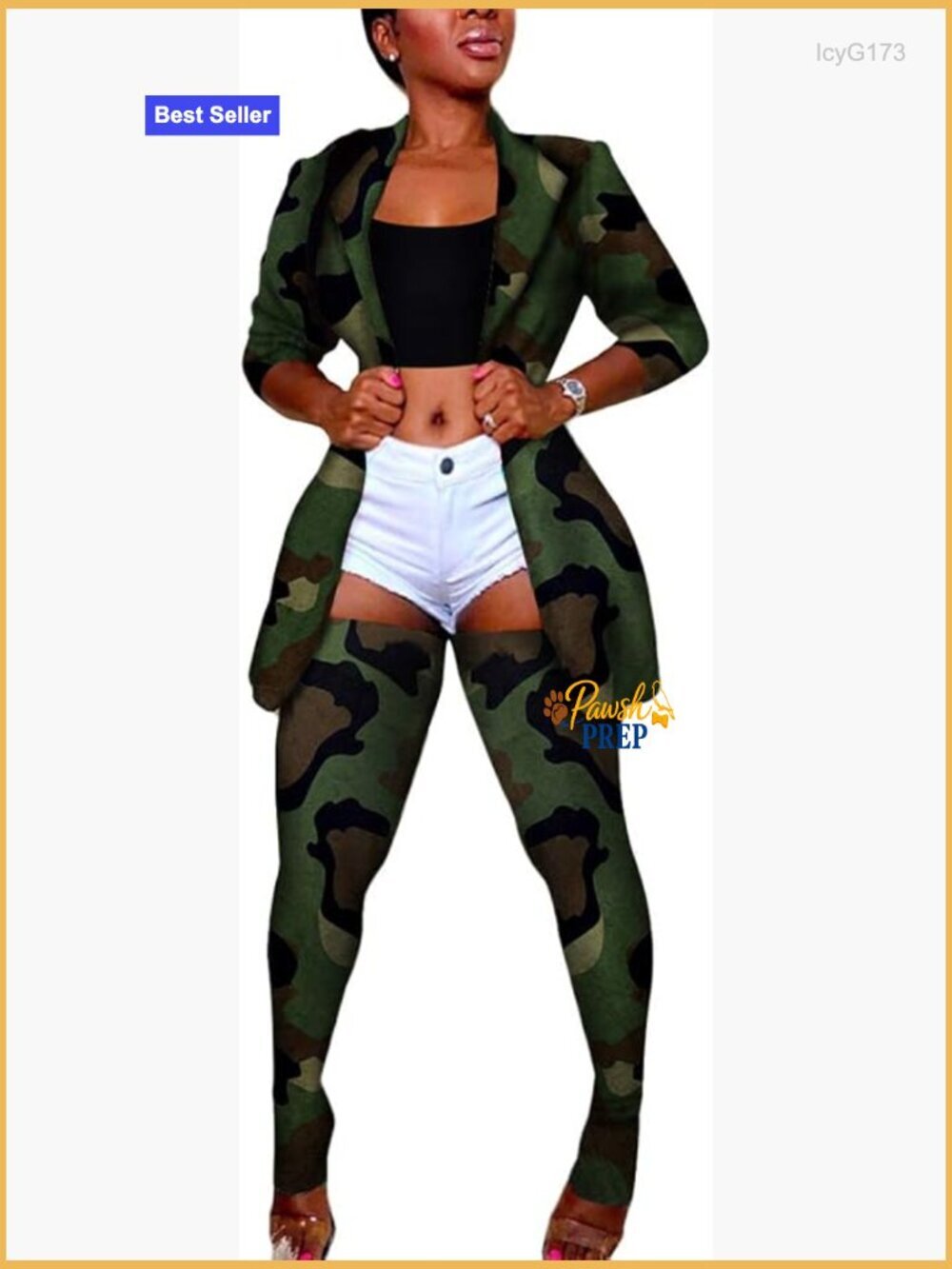 2 Piece Blazer and Pants Set Bodycon Long Sleeve Clubwear